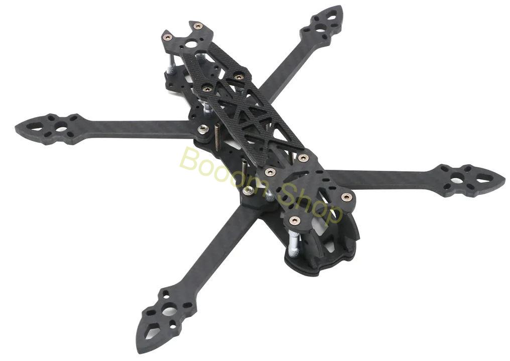 Karbónový rám pre 7 palcový FPV dron Mark 4