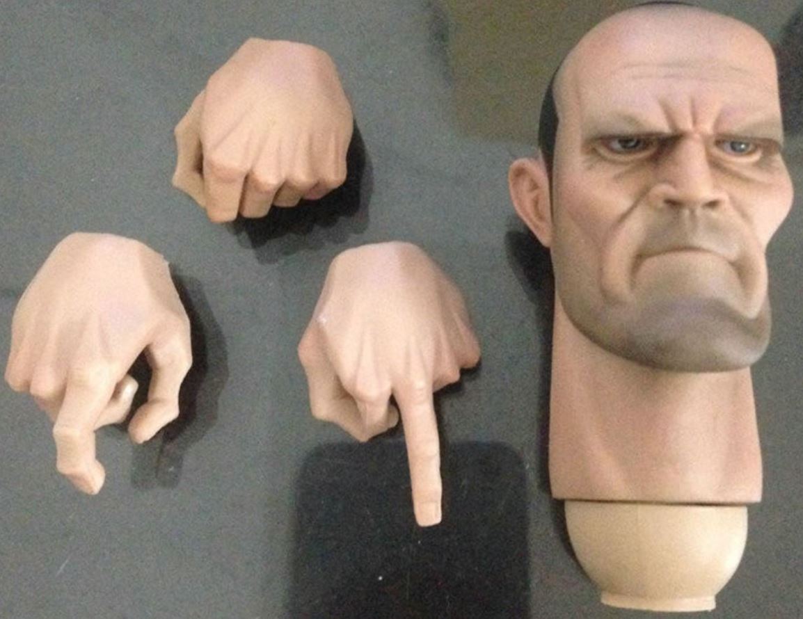 1:6 Náhradná hlava + sada rúk