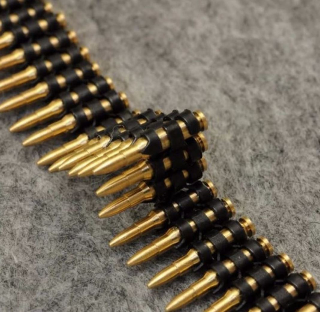 Kovové náboje do guľometu 50ks - pre akčné figúrky