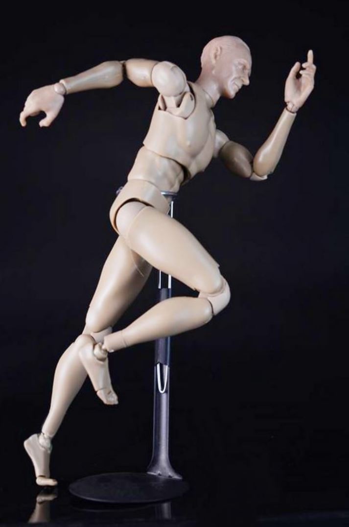 Kovový stojan pre akčné figúrky 1:6
