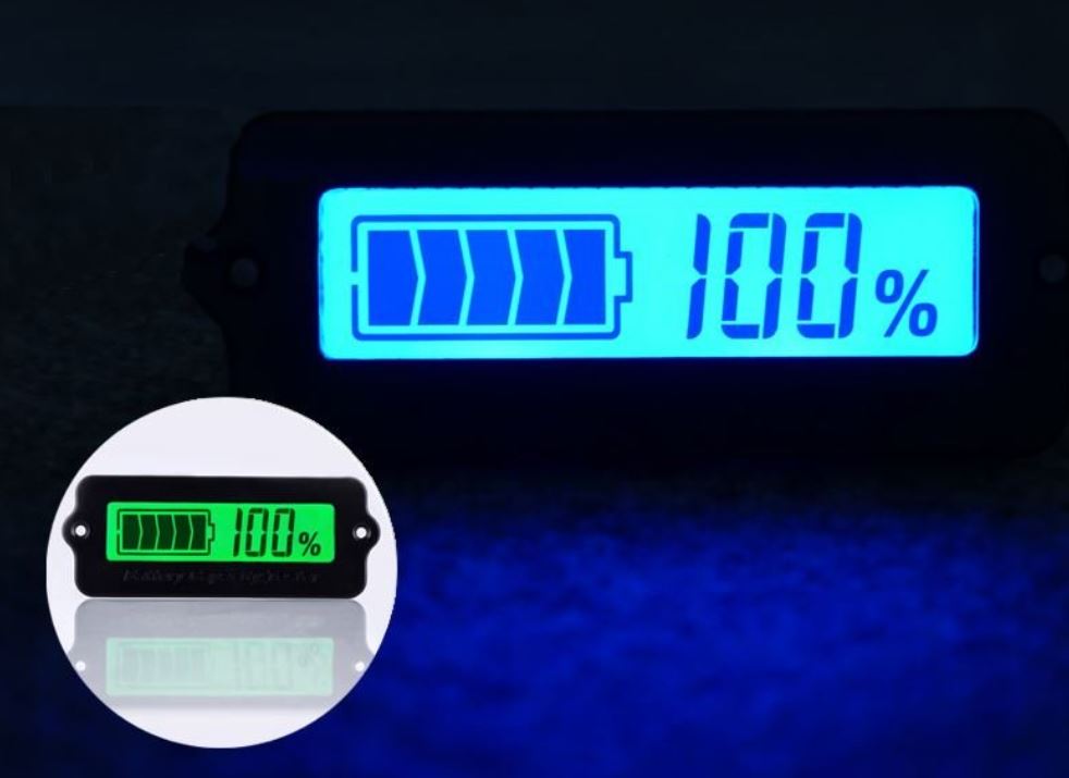 Ukazovateľ stavu batérie pre Li články 3 až 15 sekcií (12V až 48V)