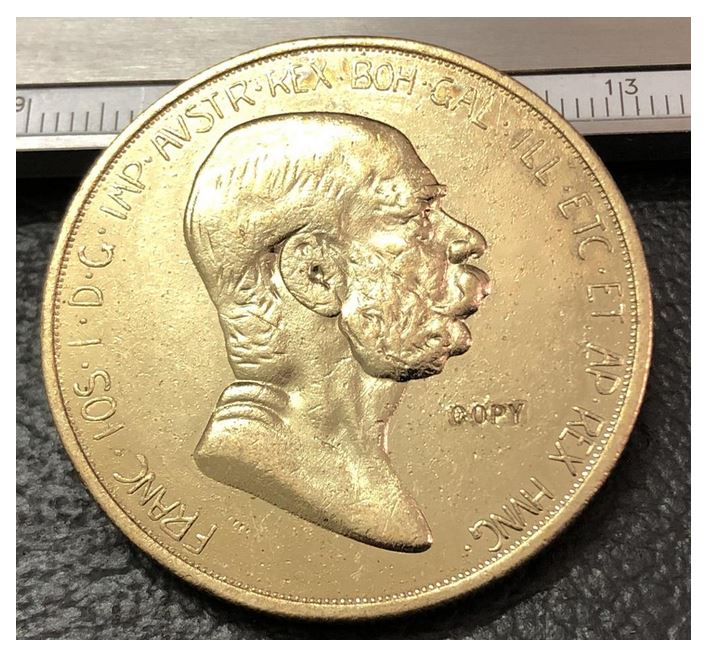 Zberateľská minca - replika