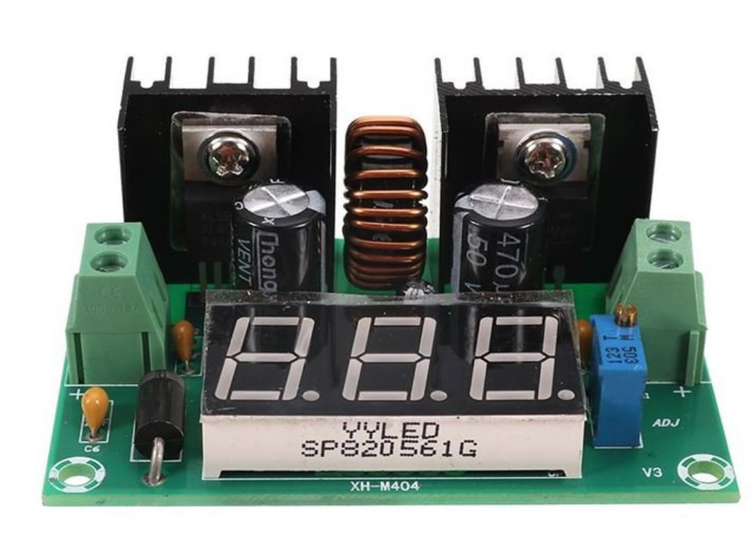 Nastaviteľný 4-40V DC na 1,25-36V DC regulátor s displejom