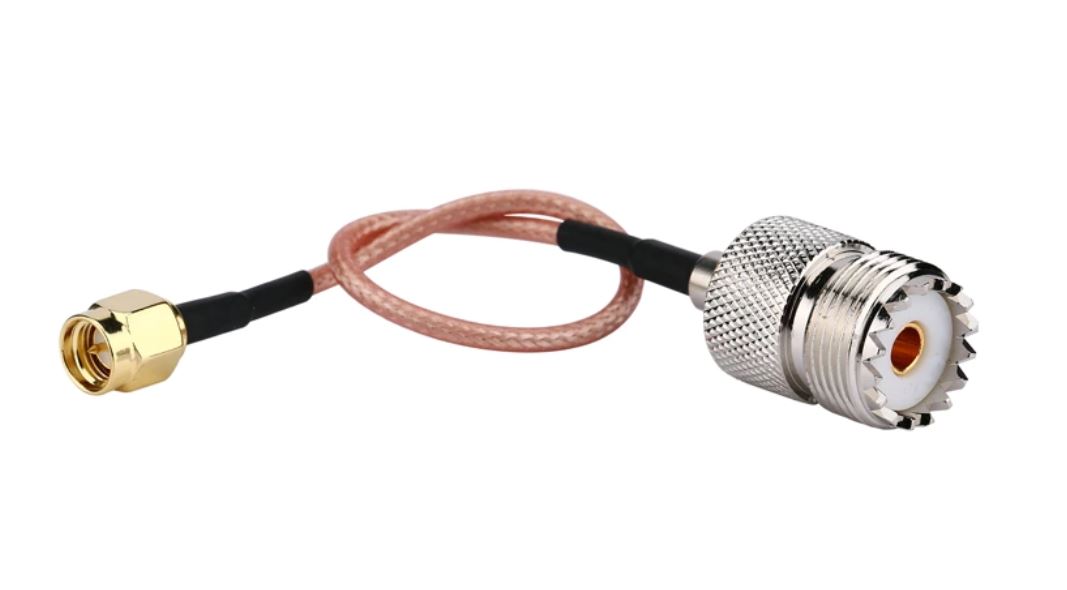SMA M konektor / UHF F konektor - RG-316 50cm