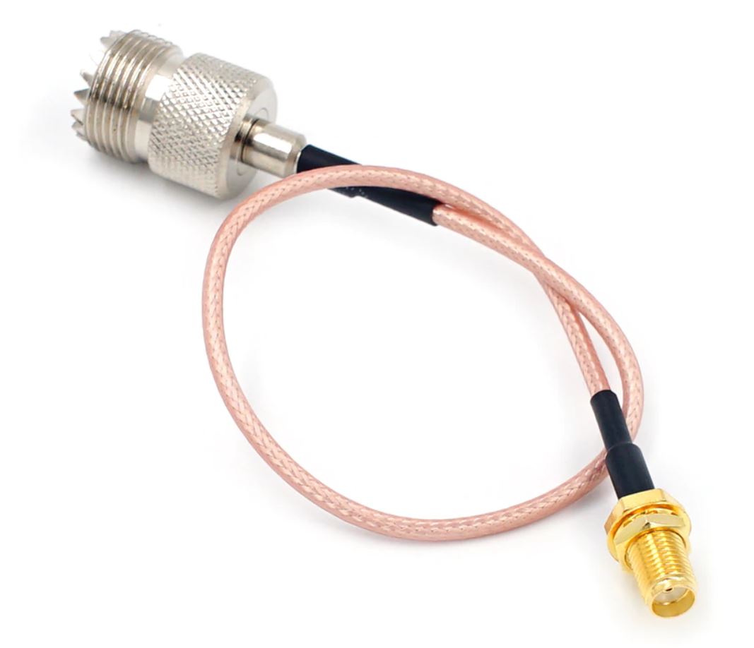 SMA F konektor / UHF F konektor - RG-316 50cm