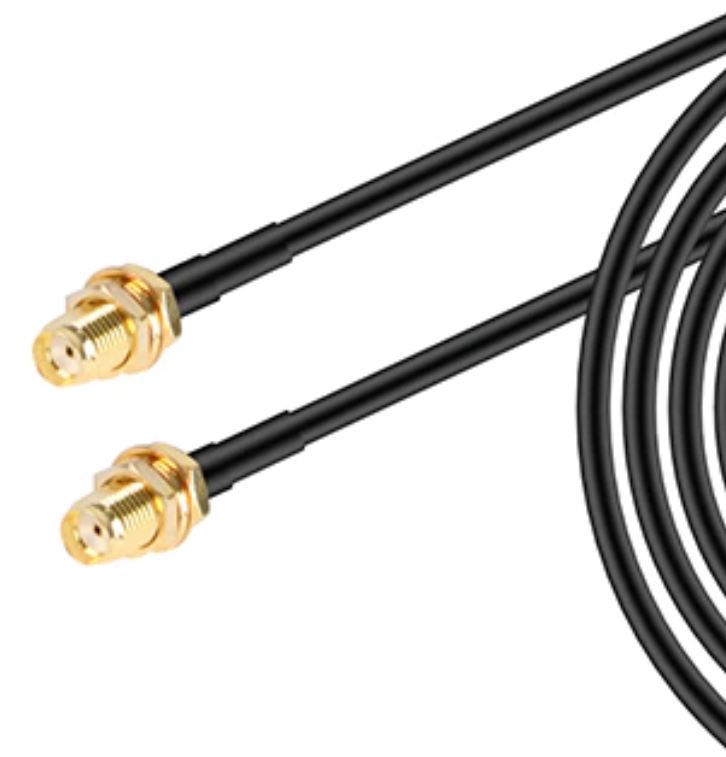 Prepojovací kábel SMA F na SMA F - RG-58 50cm