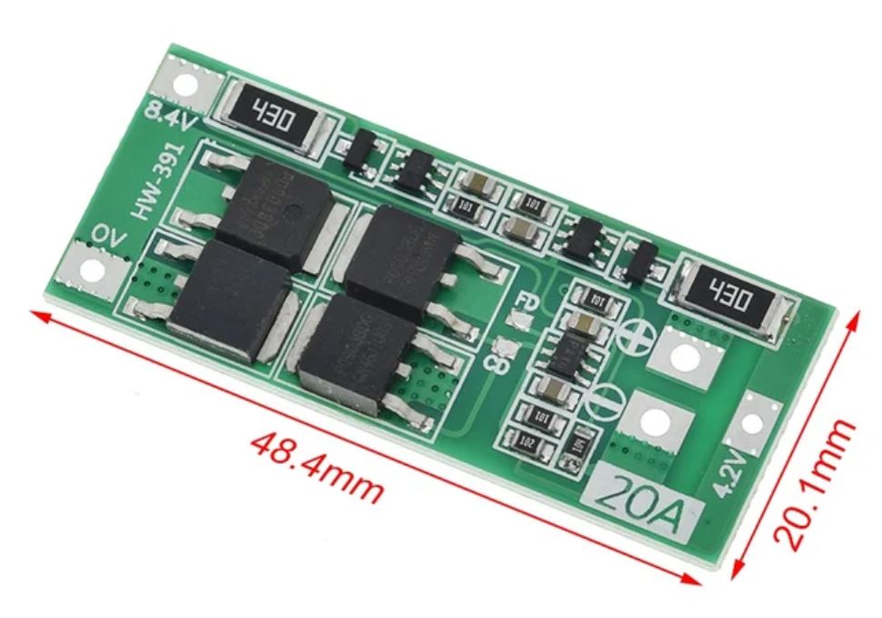 Balancer pre 2 sloty 7.4V - 8.4V 20A