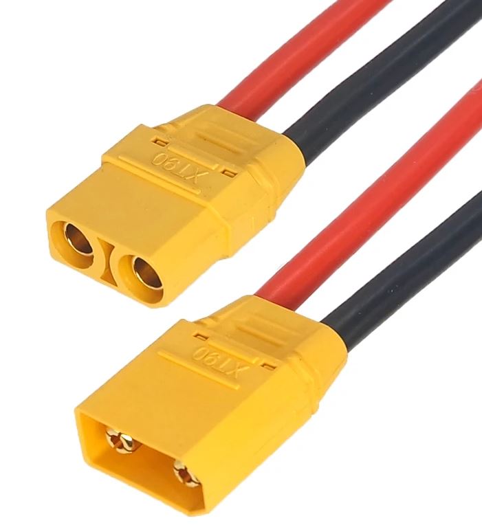 Pár XT90 konektorov s AWG 10 káblom / 20cm