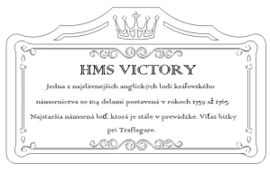Vigneta / Štítok pre drevené modely lodí na zakázku 