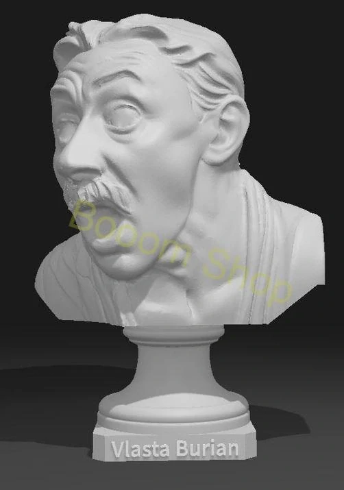 Busta Vlasta Burian - 3D tlač - STL
