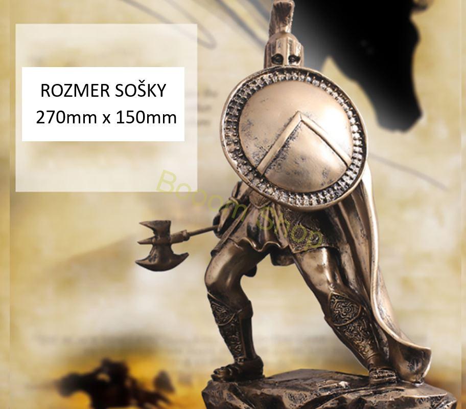 Dekoračná soška bojovníka - sparťan