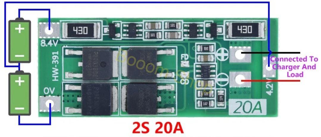 Balancer pre 2 sloty 7.4V - 8.4V 20A