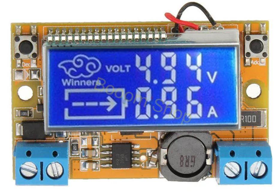 DC 5V - 23V LCD nastaviteľný regulátor s praktickým púzdrom
