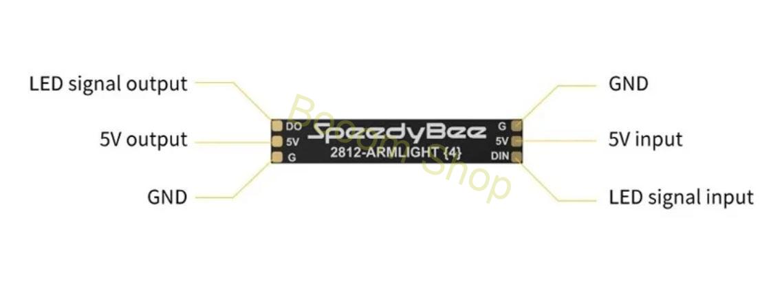 LED osvetlenie Speedy Bee pre drony - 4ks SET