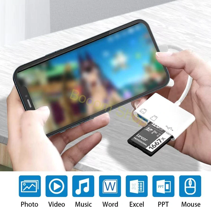 USB redukcia a čítačka kariet