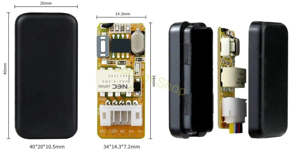 3.5V - 12V inteligentné mini relé na diaľkové ovládanie
