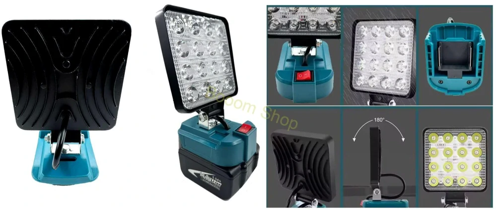 LED lampa adaptér pre batériu 18V Makita