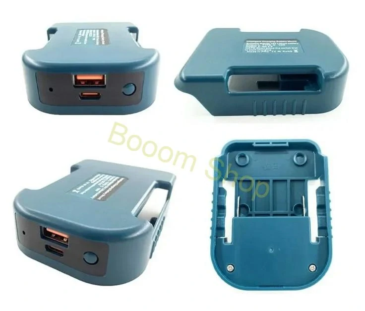 USB držiak na opasok pre batérie makita - USB A USB C redukcia batérie makita