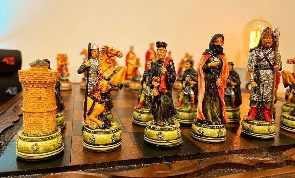 Zberateľský šach - ručne maľovaný