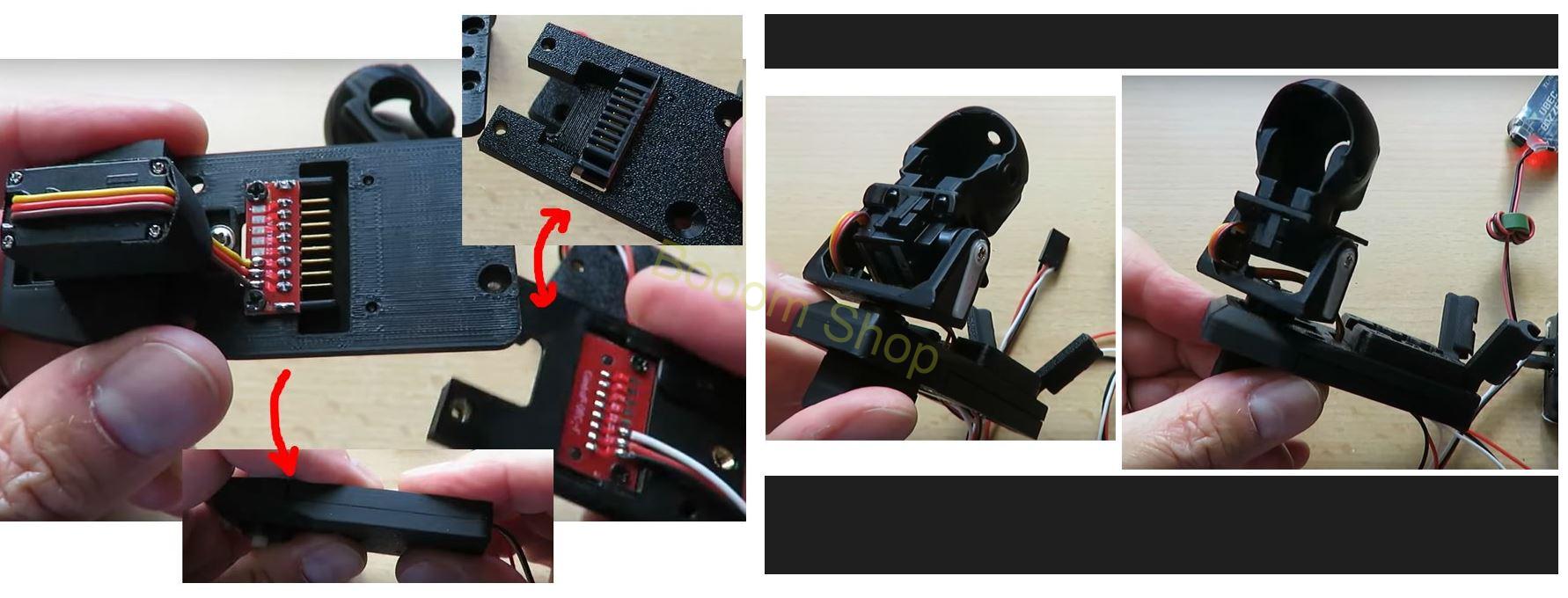 Gimbal pre FPV RC Head tracker - 1 a 2 osi rotácie