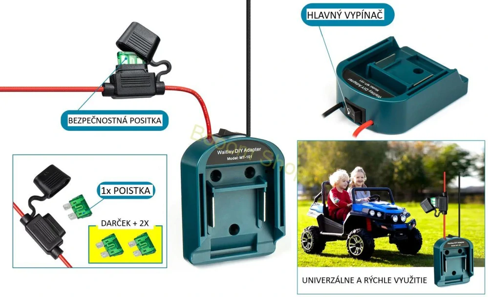 Univerzány adaptér pre batériu 18V Makita