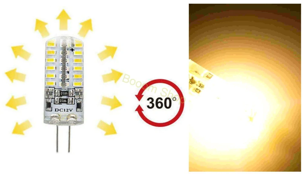 12V LED žiarovka pre konektor G4 halogén