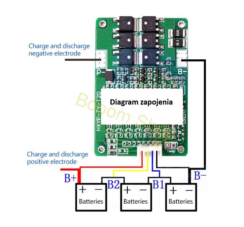 Balancér 12,6V pre 3 sekcie Li-ion / 20A
