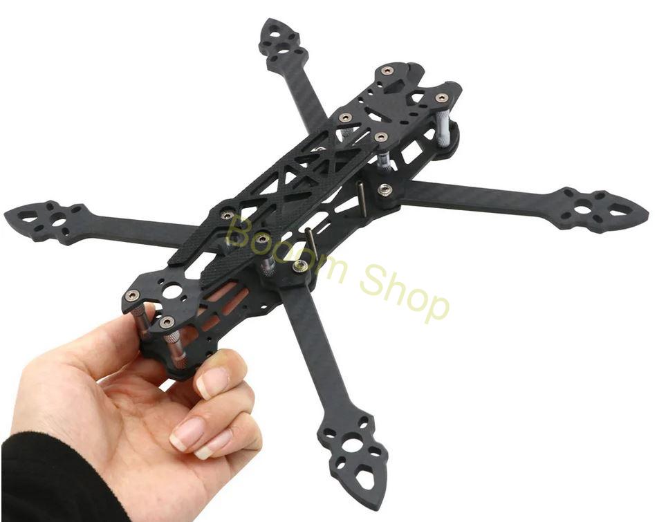 Karbónový rám pre 7 palcový FPV dron Mark 4