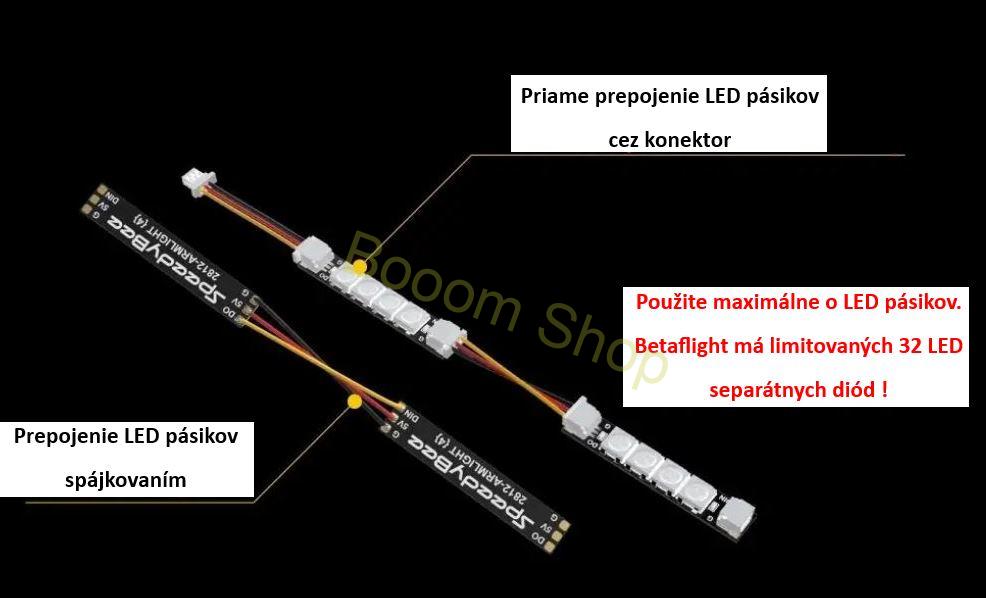 LED osvetlenie Speedy Bee pre drony - 4ks SET