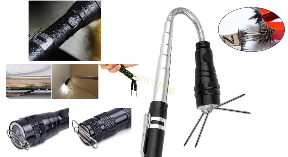 Magnetická teleskopická LED lampa