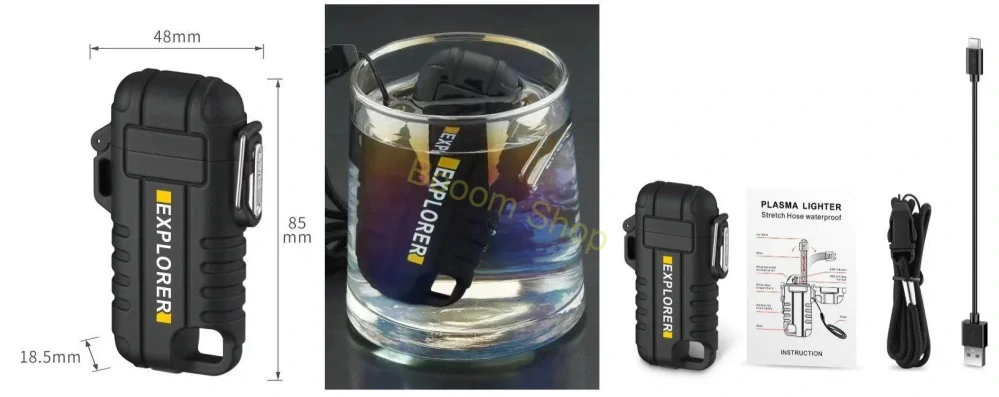 Vode odolný USB zapaľovač 
