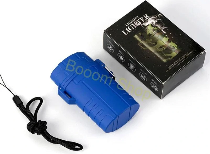 Praktické vodeodolné púzdro na cigarety s USB zapaľovačom