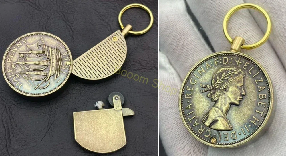 Kovový zapaľovač na benzín - prívesok