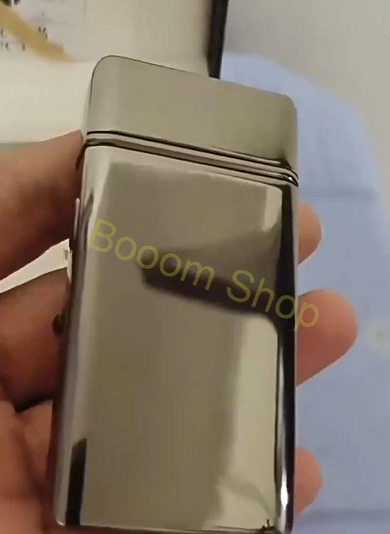 Kovový USB zapaľovač s hodinkami a led svetlom